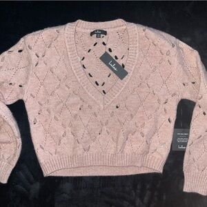 Lulu’s Cropped Sparkle Sweater